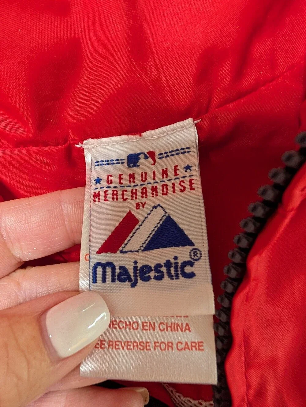 Majestic Boston Red Socks Infant Windbreaker Jacket Sz 6/9 Months